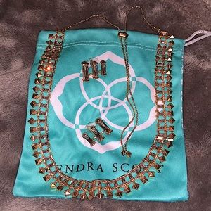 Kendra Scott rose gold set